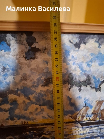 картина маслени бои , снимка 6 - Антикварни и старинни предмети - 53386256