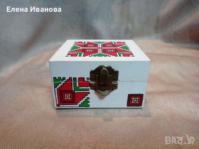 Дървена Кутийка с Шевица, снимка 2 - Други - 40045973