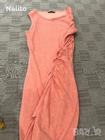Розова рокля по тялото с набор, снимка 2 - Рокли - 43585164