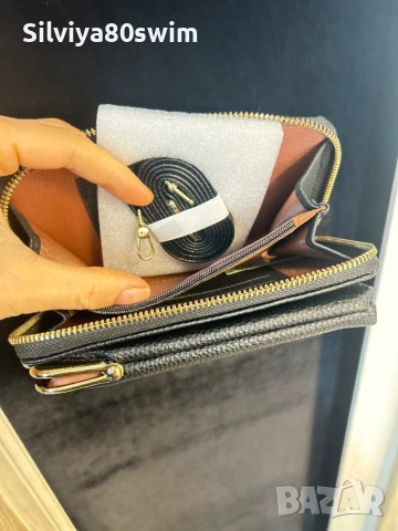 Дамски портфейл+чанта в едно +подарък ароматна свещ, снимка 7 - Портфейли, портмонета - 52329431