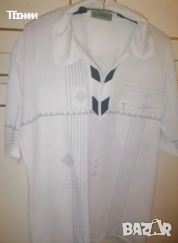 Нова Мъжка Риза с Яка Бяла XL, снимка 5 - Ризи - 50753980