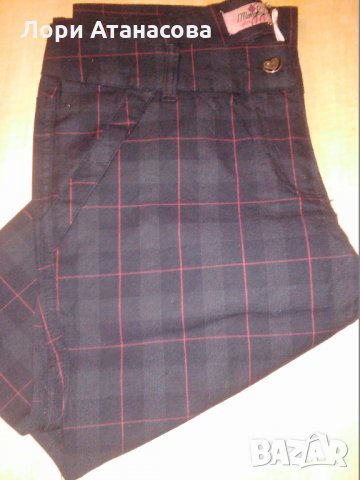 Шик и елегантно изъчване с  панталон каре ,внос от Англия-100 % памук,пере, снимка 5 - Панталони - 28313166
