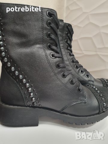 Дамски боти естествена кожа N36, снимка 2 - Дамски боти - 43412161