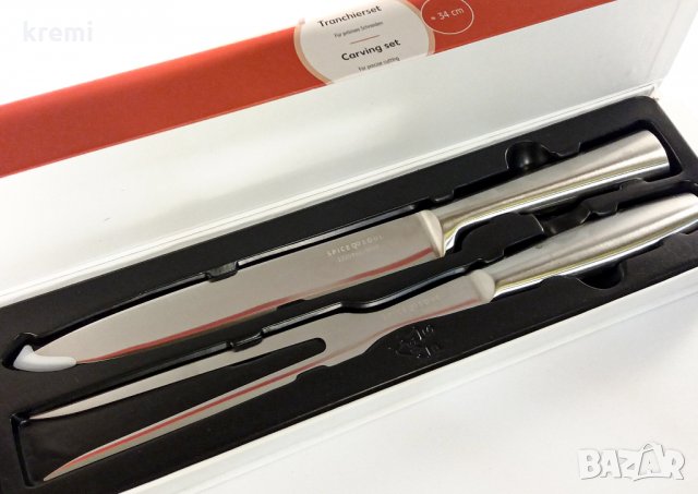 НОВ! Комплект нож и вилица за месо 34 см, снимка 4 - Прибори за хранене, готвене и сервиране - 28281554