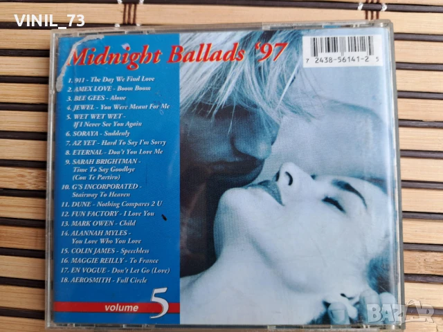  Midnight Ballads '97 Volume 5, снимка 3 - CD дискове - 50734463