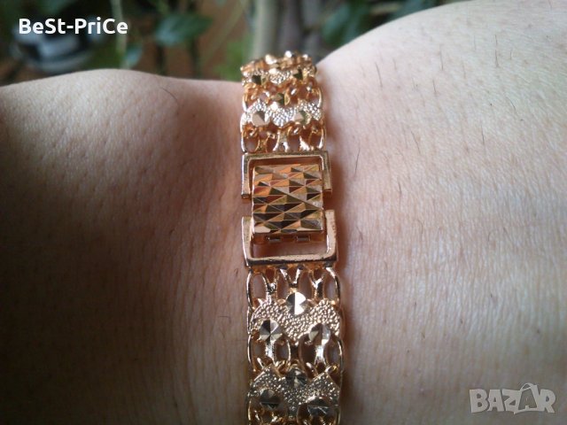 Позлатена гривна, снимка 4 - Гривни - 33369950