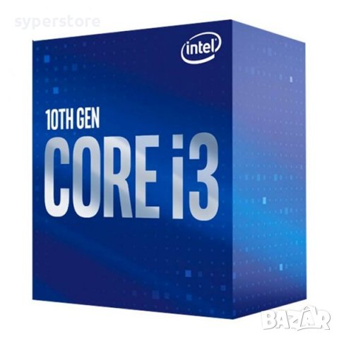 Процесор за компютър, CPU Intel Core i3-10100, 4C, 8T, 3.6, 6M, s1200, Box, SS300206