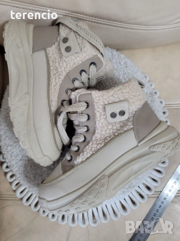 Нови боти - беж, снимка 10 - Дамски боти - 52040077