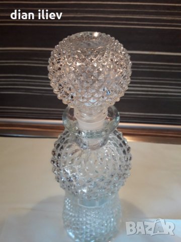 Стара кристална гарафа, снимка 8 - Антикварни и старинни предмети - 27316216