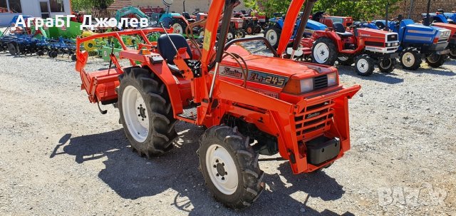Японски трактор Kubota L1-245D с челен товарач и фреза, 4х4, 25 к.с., АграБГ Джолев, снимка 5 - Селскостопанска техника - 27186507