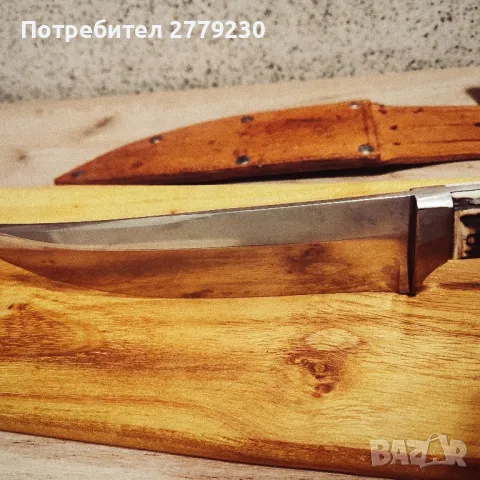 Ловен нож много масивен с дръжка от рог на Елен. Нов!, снимка 6 - Ножове - 49909680