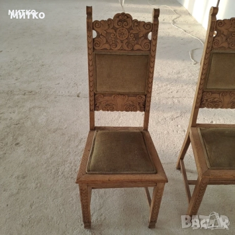 Столове дъб резба 6 бр, снимка 7 - Столове - 46081716