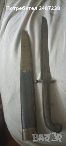 Турски ятагановиден нож,33см с кокал, снимка 6 - Ножове - 43940774