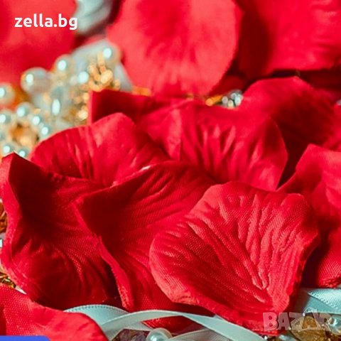 Венчелистчета червени рози изкуствено продажна цена чантата 500 бр от червена роза да купя, снимка 16 - Декорация за дома - 35263550