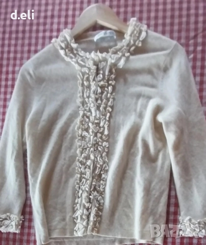 IRIS VON ARNIM Original Size S-M 100% Кашмир , снимка 3 - Жилетки - 51728648