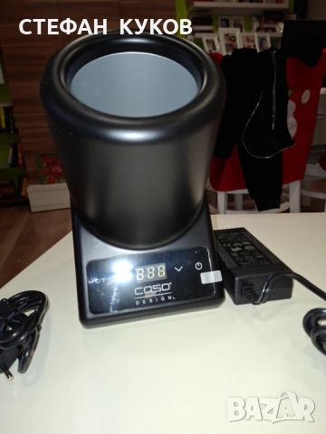 Настолен охладител за вино Caso VinoCase Black, за бутилки с диаметър до 9см