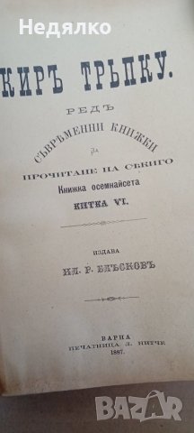 Конволют,13 книжки,1885,Илия Блъсков, снимка 12 - Антикварни и старинни предмети - 43255909