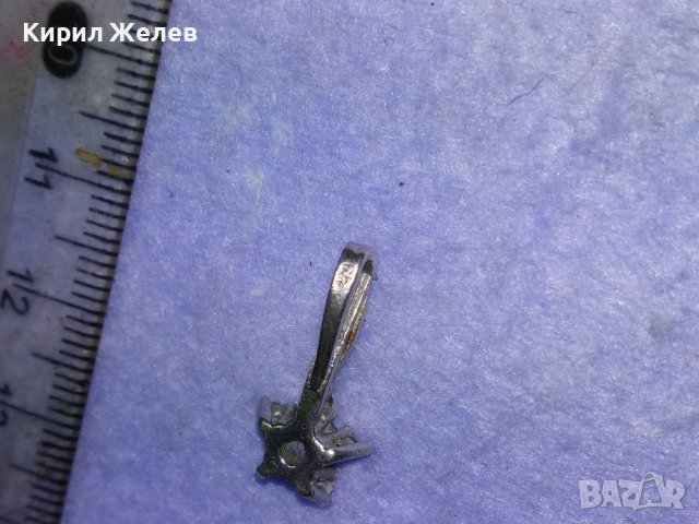 ПРЕКРАСЕН НЕЖЕН СКЪПОЦЕНЕН СРЕБЪРЕН АРТ МЕДАЛЬОН СРЕБРО 925 с БЯЛА ПОЗЛАТА и ФАСЕТ ЦИРКОНИ 72141, снимка 10 - Колиета, медальони, синджири - 43318060