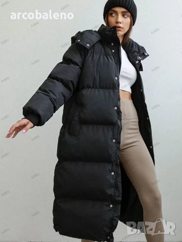 Дамско дълго пухено яке в корейски стил, 3цвята - 0,23, снимка 3 - Якета - 42964010