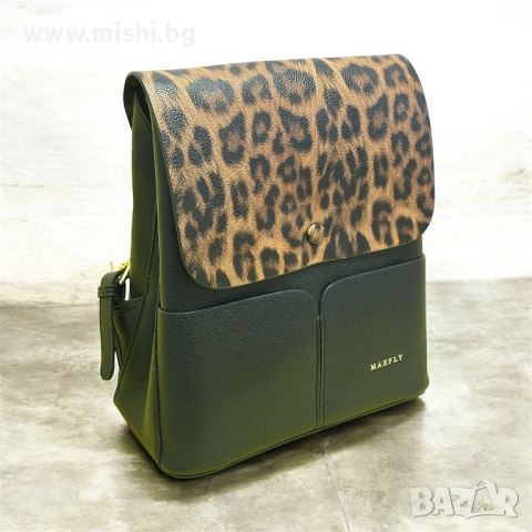 Дамска раница Леопард, снимка 2 - Раници - 52822210