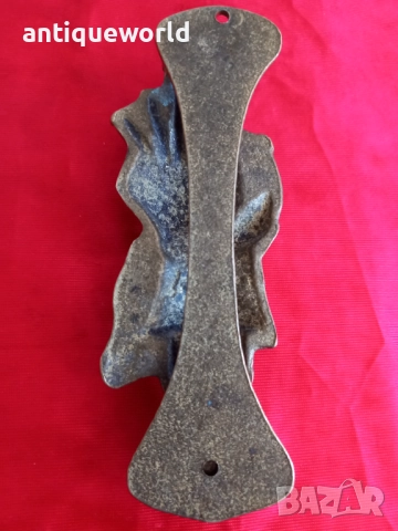 Шотландски Гайдар Старо Бронзово Чукало за Врата , снимка 3 - Антикварни и старинни предмети - 51843248