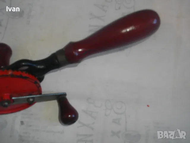 WEST GERMANY 310мм/ф10мм СТАРО КАЧЕСТВО МАСИВНА РЪЧНА ДРЕЛКА БОРМАШИНА МАТКАП ФРГ ЗАПАДНА ГЕРМАНИЯ , снимка 3 - Бормашини - 48319168