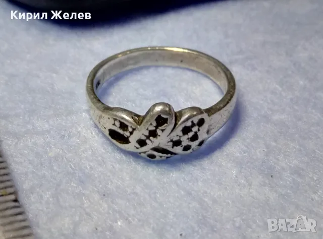 СТАР СССР СРЕБЪРЕН ПРЪСТЕН СРЕБРО 925 с ПЕЧАТ Б925 СЪРП и ЧУК в ПЕТОЛЪЧКА с ГНЕЗДА За КАМЪЧЕТА 50102, снимка 7 - Антикварни и старинни предмети - 50136093
