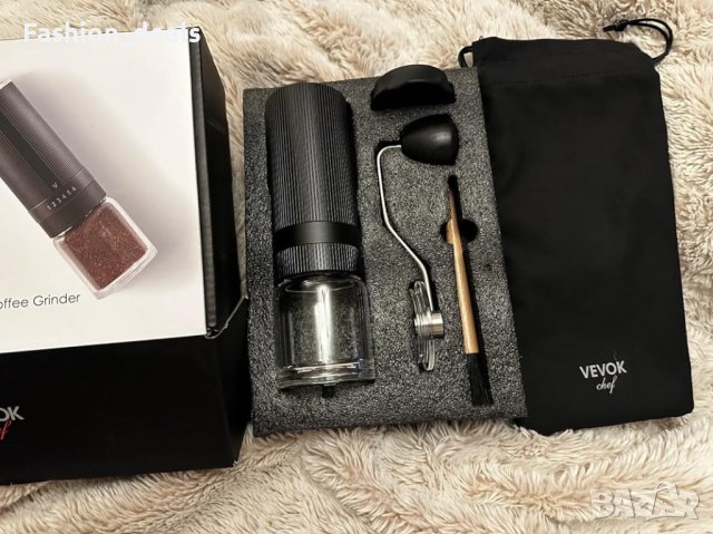 Нова Черна алуминиева ръчна кафемелачка Дом Офис Къминг, снимка 8 - Други стоки за дома - 42986725