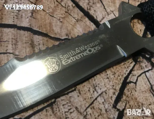 Нож с фиксирано острие Smith & Wesson модел H01-100х218, снимка 2 - Ножове - 48921946