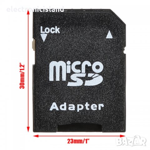Адаптер, преходник за SD карта от microSD / TransFlash конвертор, снимка 2 - Карти памет - 32236753