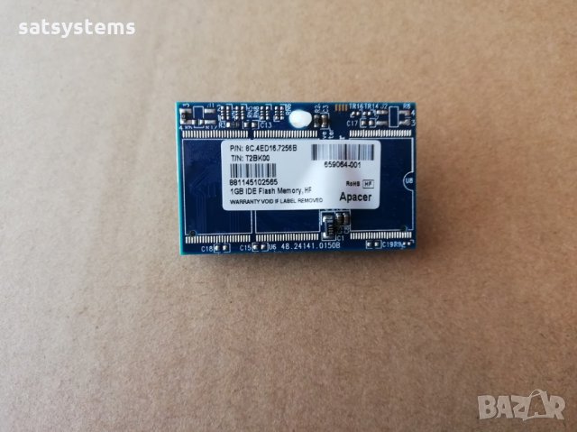 HP Apacer 1GB 44-Pin IDE Flash Memory 8C.4ED16.7256B, снимка 1