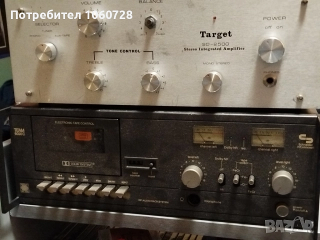Дек Schneider TEAM6020C (проф.), усилвател Target SD-2500 (ремонт), дек Sony TC-K35 (ремонт)