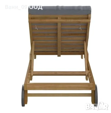 Висококачествен шезлонг от акациева дървесина , снимка 3 - Градински мебели, декорация  - 49731977