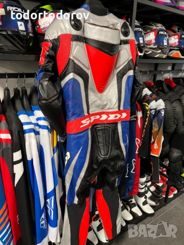 Кожен мото екип SPIDI R2 EVO Vented.50-M ,гърбица и всички протектори, снимка 4 - Аксесоари и консумативи - 52006962