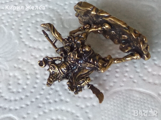 Бронзова фигурка на Гуан ди 52494, снимка 11 - Антикварни и старинни предмети - 52730545