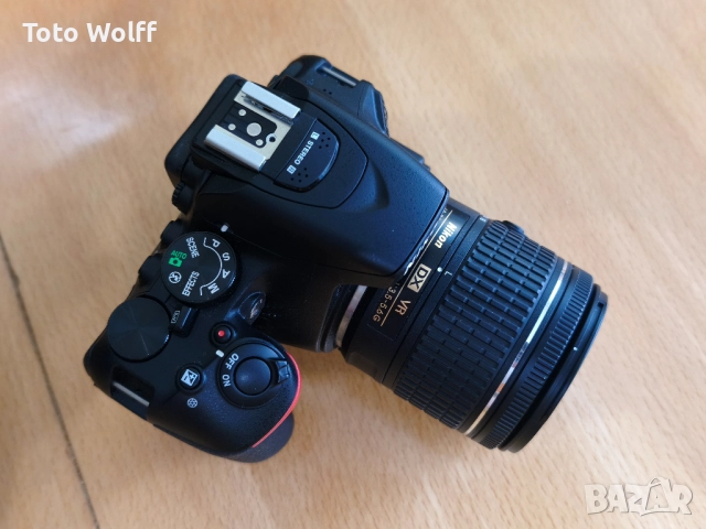 Фотоапарат Nikon D5600 + AF-P DX NIKKOR 18-55mm f/3.5-5.6G VR, снимка 10 - Фотоапарати - 52798481