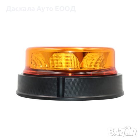 Оранжев flash ЛЕД LED буркан блиц маяк с 16 диода и 6 функции 12-24V, снимка 3 - Аксесоари и консумативи - 43776573
