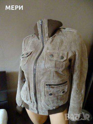 100% Естествено ДАМСКО КОЖЕНО ЯКЕ TOM TAILOR, снимка 11 - Якета - 31619109