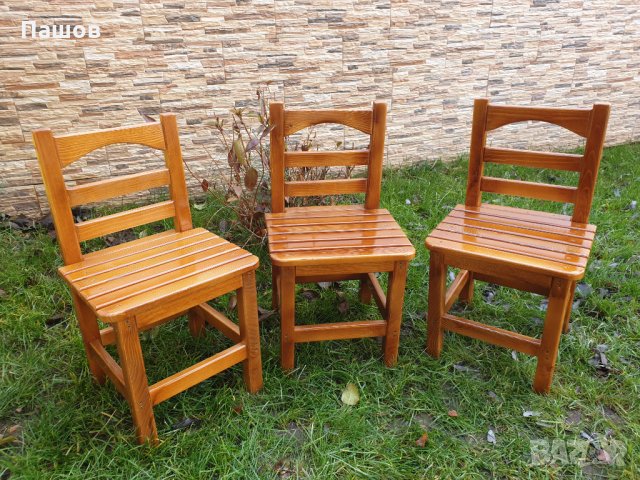 Малко столче (дървено), снимка 7 - Столове - 32278944