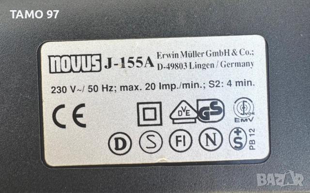 NOVUS J-155A - Електрически такер, снимка 5 - Други инструменти - 52239623