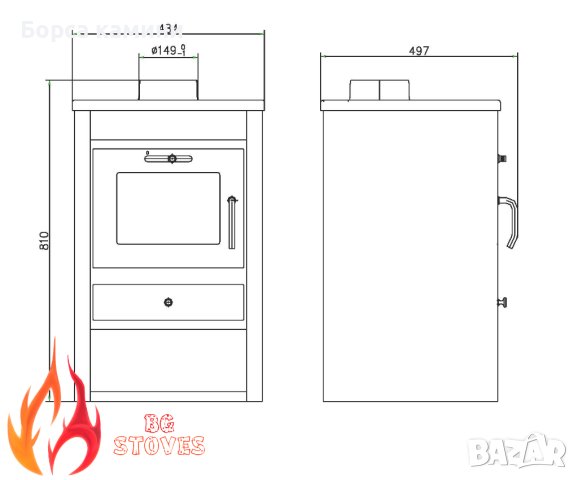 Камина МЕГА МАКС, снимка 6 - Камини - 43830709