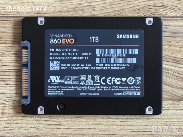 1000GB/1TB SSD 2.5 Samsung 860 EVO