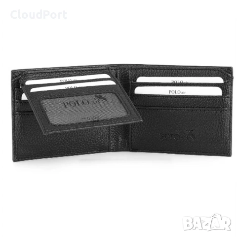 Мъжки комплект, POLO Air, Портфейл, Колан, Черен Часовник, 55 мл Парфюм, Черен, снимка 8 - Портфейли, портмонета - 53114791