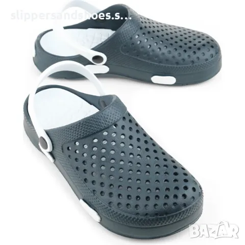 Мъжки чехли GEZER сив 40/45, снимка 2 - Джапанки - 50090166