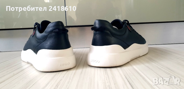 Hugo Boss HUGO Leather Mens Size 42/26 .5 - 27 см ОРИГИНАЛ! Мъжки кецове от естествена кожа!, снимка 10 - Кецове - 52343725