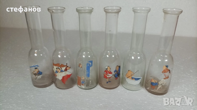 Стари юзчета, тънкостенни, хумористични картинки, 100 мл