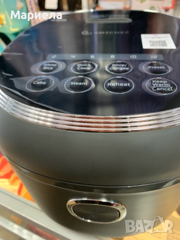 Уред за приготвяне на ориз AMZCHEF DFB-P40U1 Rice Cooker 4L, снимка 12 - Други - 52648201