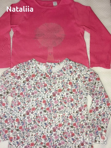 Комплект: 2 ярки тениски с дълъг ръкав за момиче 2 г. / 86 — Tape à l’Oeil, от Франция