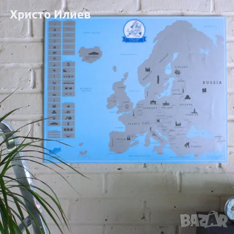 Скреч карта на Европа за истински пътешественици за изтриване, снимка 5 - Декорация за дома - 49205711