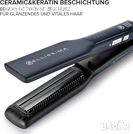 Преса за коса Imetec Bellissima Steam Elixir R9501 Керамика Черна, снимка 3 - Други - 51104059